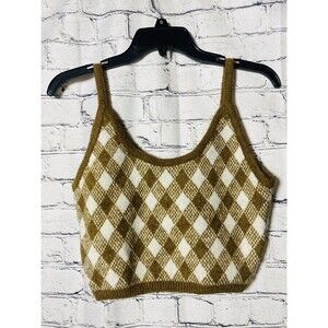 Zara Preppy Cropped Top Size M